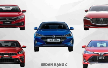 Các Mẫu Xe Sedan Hạng C Được Yêu Thích Nhất